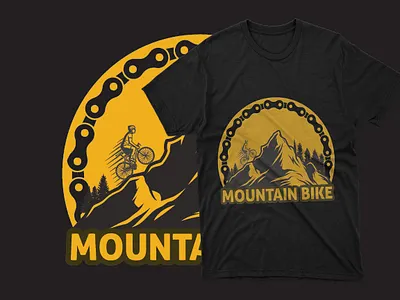 Mountain Bike design graphic design illustration logo motion graphics t shirt vector