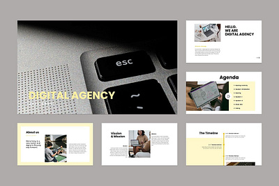 Digital Company Business Keynote Template business keynote clean company company business corporate design designposter digital company google google slides graphic design illustration keynote template pitch deck portfolio professional ui ux vector web design