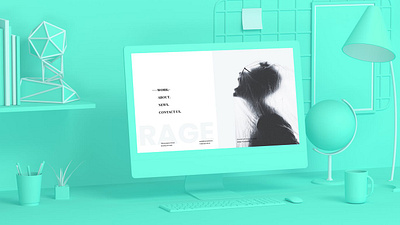 Colorful iMac Mockup abstract app clean color colorful device display imac imac design imac mockup imac template laptop mac macbook mockup presentation realistic simple theme ui