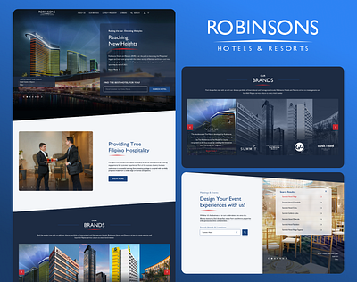 Robinsons Hotels and Resorts Website airbnb booking branding design hotel hotel booking hotels and resorts resort ui ui design ui ux user interface web design website website design