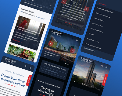 Robinsons Hotels and Resorts Website - Mobile View airbnb branding design hotel booking hotels mobile app mobile app design mobile web resort super app ui ui design ui ux web design website website design