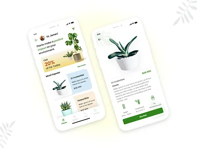 Plant ui design animation app art branding design graphic design icon illustration logo logo design typography ui uiux design ux vector web website