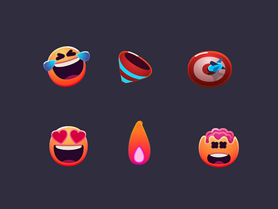 Rive emoji collection 2d animation animation cartoon emojis vector