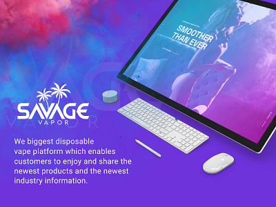 Savage Vapor clean professional responsive typography ui upqode webdesign wordpress development