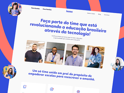 Isaac - New Website Page edtech education ui ux webdesign webflow website website design