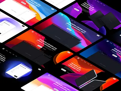 Slick headers 2 vector backgrounds design system free gradient background header hero landing page mockup presentation ui kit vector background website