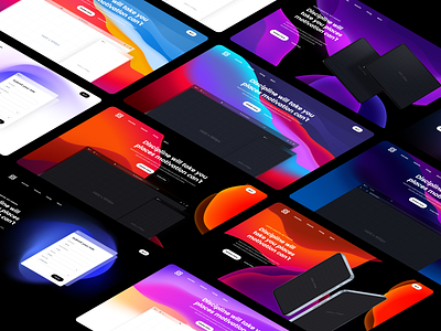 Slick headers 2 vector backgrounds design system free gradient background header hero landing page mockup presentation ui kit vector background website