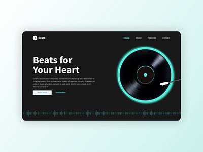 Neon Dark Mode Music App app dark mode design interface music neon ui ui design ux ux ui design web web apps web design webapp design