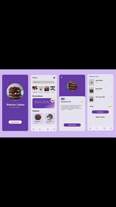 Reehar cakes branding design illustration logo product designer typography ui uiiux ux vector