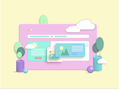 Colorful 3D Illustration 3d figma illustration