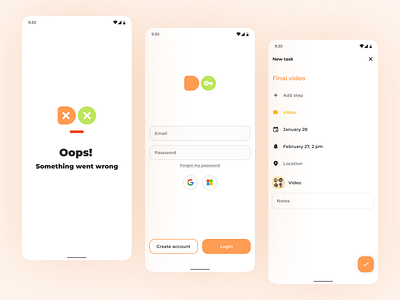 DO - Task Manager android app app design design error error screen illustration ios login logo mobile mobile design montserrat sign in task task management ui ux