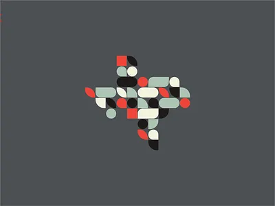 Texas { land of shapes } abstract artwork branding concept design geometry graphic design illustration logo shapes