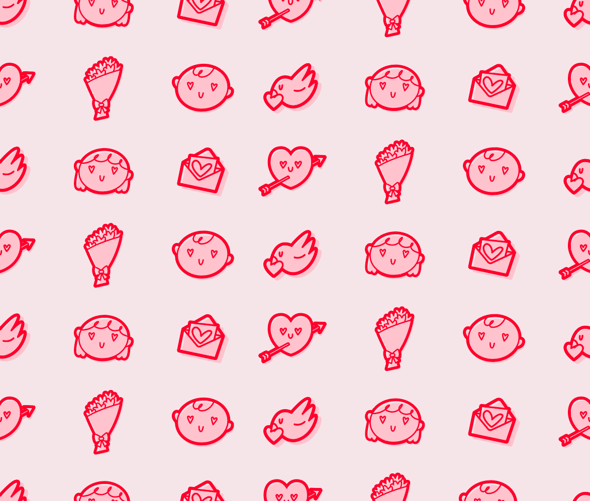 Valentine's Pattern graphic design illustration pattern valentines