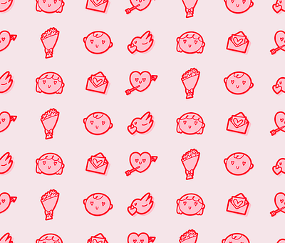 Valentine's Pattern graphic design illustration pattern valentines