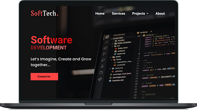 SoftTech Website UI