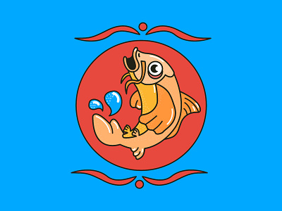 🐟 fish illustration illustrator koi pop sea