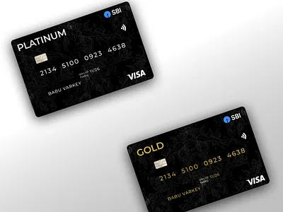 SBI debit cards bank branding collab debitcard design figma sbi ui