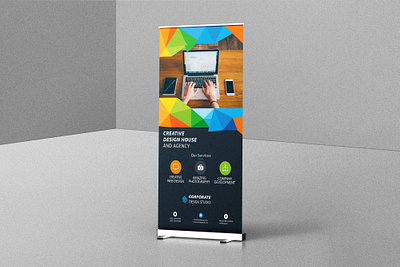 Roll Up Banner Design adobe illustrator adobe indesign banner banner 2022 banner design banner design 2022 branding design dribbble graphic design logo roll up banner x banner