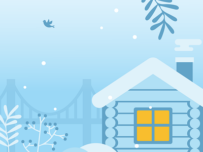 Griffintown, Montreal blue design graphic design griffintown illustration montreal snow vector winter