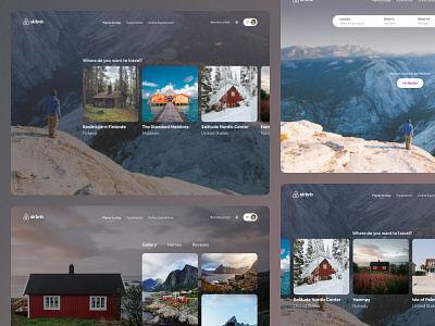 AirBnb Desktop UI/UX Redesign airbnb animation design landing page norway travel ui uidesign uiuxdesign ux web design