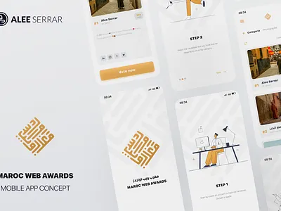 Voting Application | Case Study application awards case case study clean design flat minimal mobile mobile app study ui ux voting web