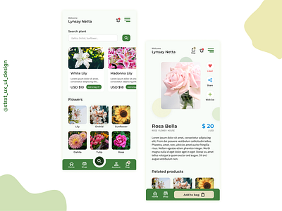 Redesign Plants App app design design figma mobile app pexels ui unsplash ux web design