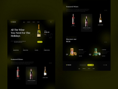 Wine Club beer party ui wine