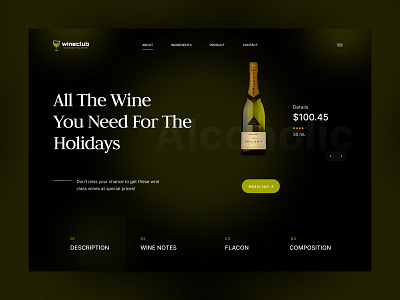 Wine Club beer party ui wine
