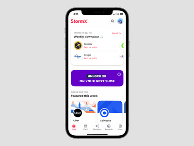 🐼 cashback crypto crypto currency finance fintech minimal shop shopping ui