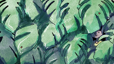 Go Green illustration procreate