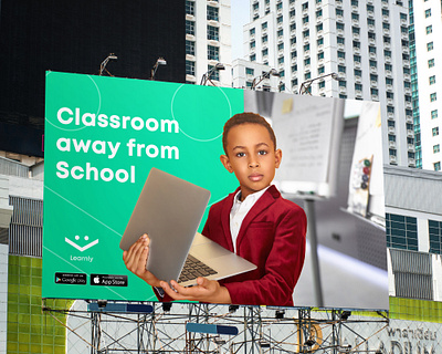 Learnly ad advertisement billboard billboard design brand design brand identity branding design logo
