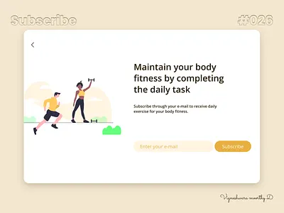 Subscribe - #026 dailyfitness dailyui exerciseui fitness fitnessui fitnesswebsite subscribe subscribeui subscription subscriptionui ui uiux ux websubscription webui