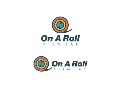 On A Roll Film Lab Logo brand branding cmyk creative design designer film freelance fullcolor graphic graphic design icon logo mikemerrilldesign oarfl rgb type typography vector wordmark