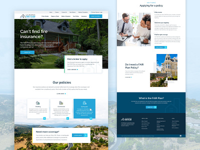 California Fair Plan :: Homepage broker california cta fair plan fire insurance hero homepage how it works insurance policies ui ui design ux web design website