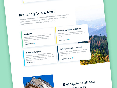 California Fair Plan :: Resources california card style cards fair plan finance fire insurance insurance resources ui ui design web design