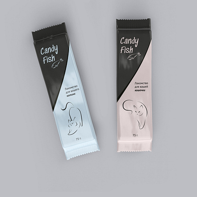 Candy fish. Training work branding design graphic design illustration junior designer logo