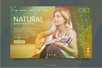 NATURAL Web Element design graphic design vector website
