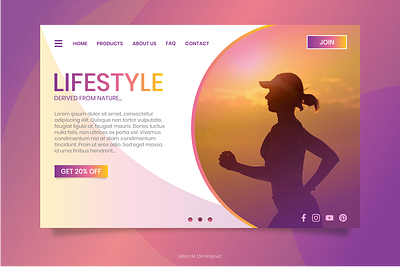 LIFESTYLE Web Element design graphic design ui website