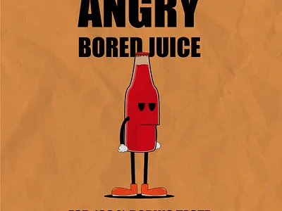 Angry bored juice adobe illustrator adobe photoshop illustration art art of the day design illustration vector
