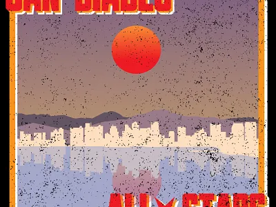 San Diablo All Stars album cover adobe illustrator album art album cover art branding design graphic design logo typography vector vector art