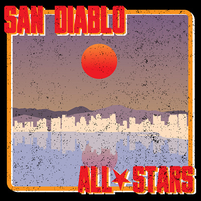 San Diablo All Stars album cover adobe illustrator album art album cover art branding design graphic design logo typography vector vector art