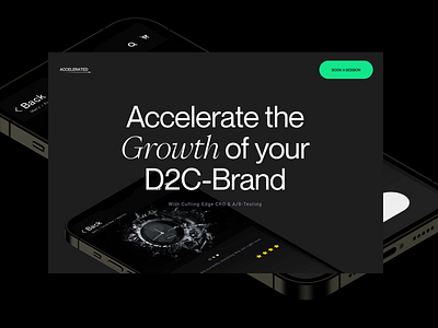 Accelerated Agency animation branding design ui web design