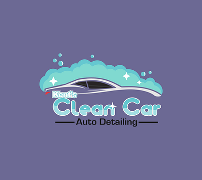 KENT'S CLEAN CAR AUTO DETAILING car deatailing car logo car wash car wash logo logo design mobile detailing