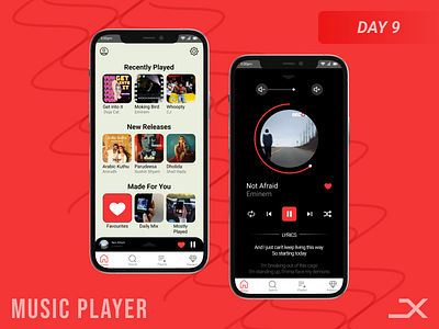 Music Player app appui branding create design designx dribble figma graphic design illustration inspire logo ui uidesign uiux ux xdesigns