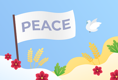 Banner for peace art artwork design graphic design illustration notowar ukraine vector