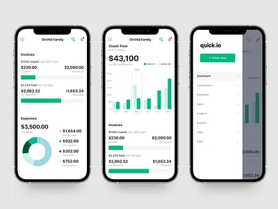 Finance App app bank banking finance interaction investment iphone loan mobile modern product design quickbooks ui ux