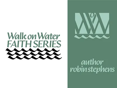Walk on Water Faith Series children's book author branding branding design display font font illustration logo type typography
