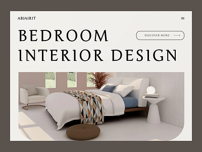 Abjairit Interior Design - Home Page app batix bedroom building clean clean ui decoration design house interior minimal property ui ui ux web web design web ui webdesign website