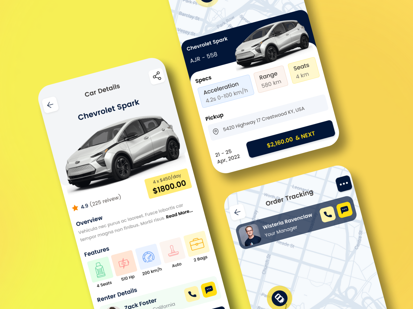Car Rental/ Car booking App by Rishabh Rai for Fluttertop UIUX Studio