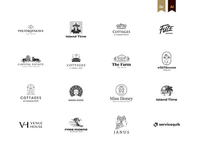 Logo Collection brand design brand identity branding design illustration line logo logo logo collection logo inspiration logofolio logotype mark minimalist logo minimalistic logo vector